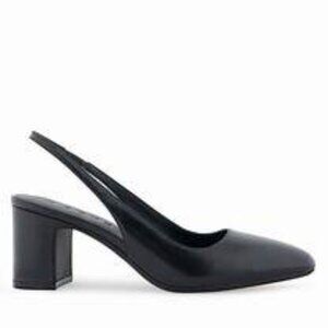 AEROSOLES Black Block Heel Slingback Pumps